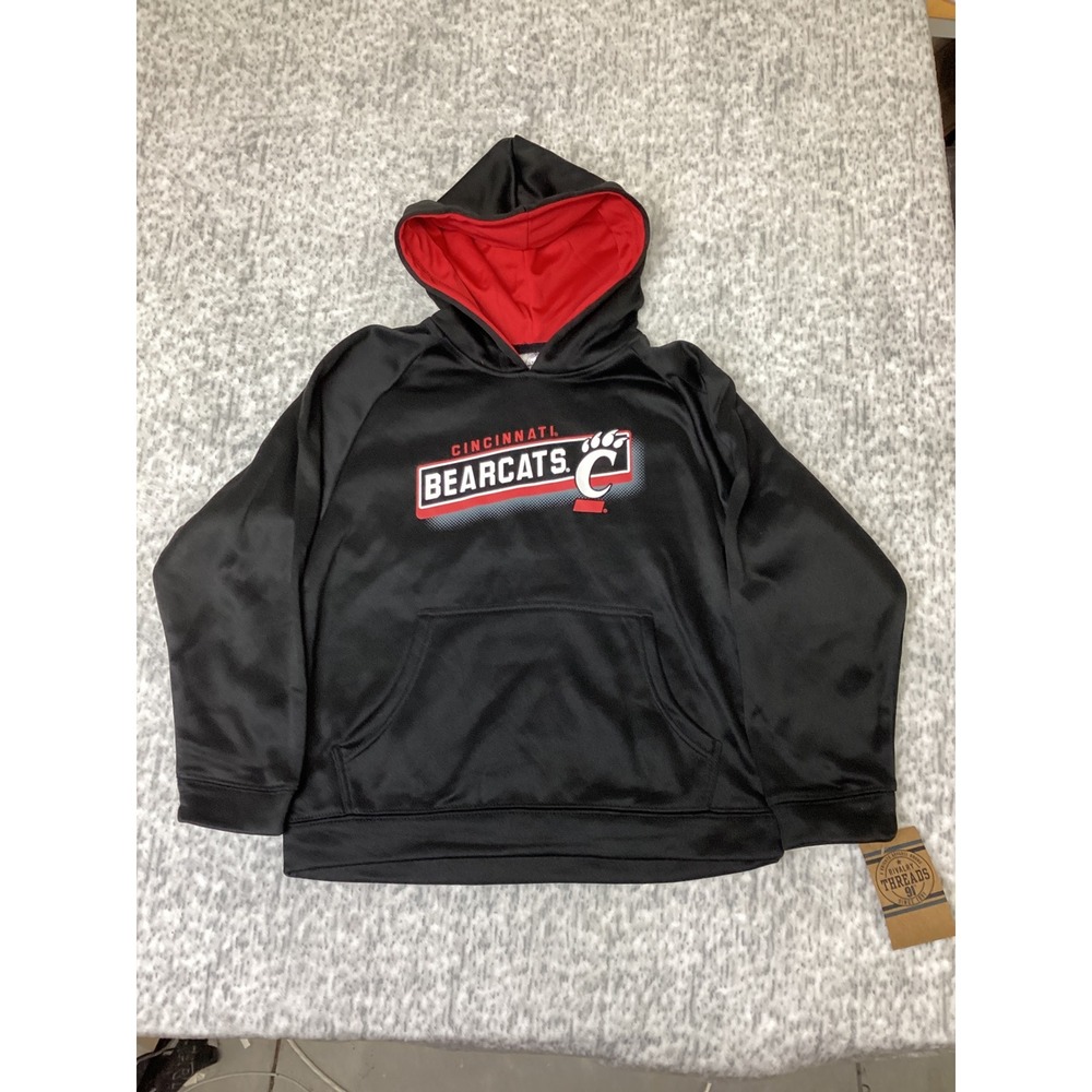 Rivalry Threads Cincinnati Bearcats Kids Black Performance Hoodie S 6/7 NWT
